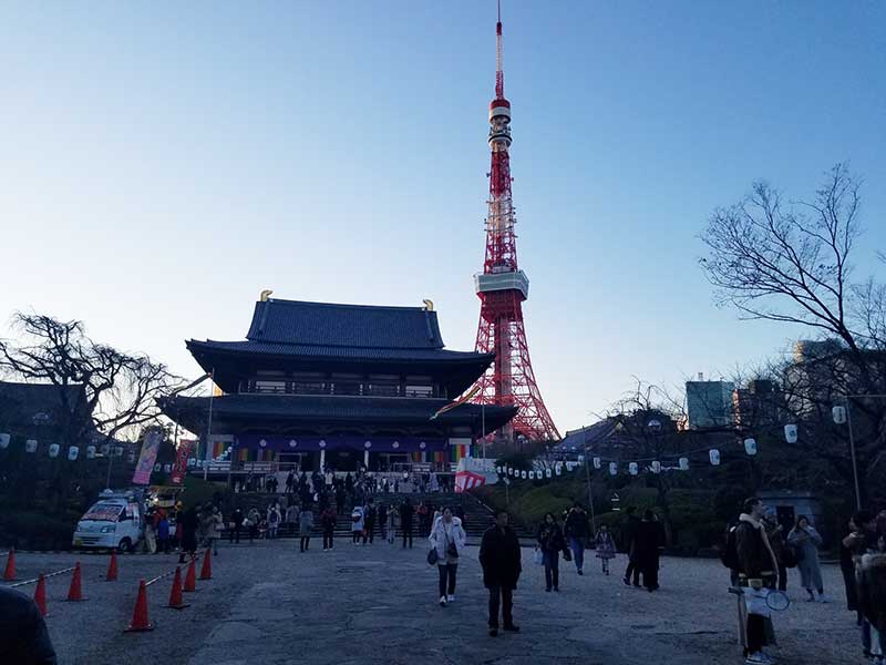 増上寺と東京タワー